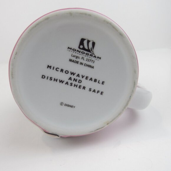Disney Minnie Mouse Mug 3D Pink Monogram International 11 oz - Picture 9 of 11